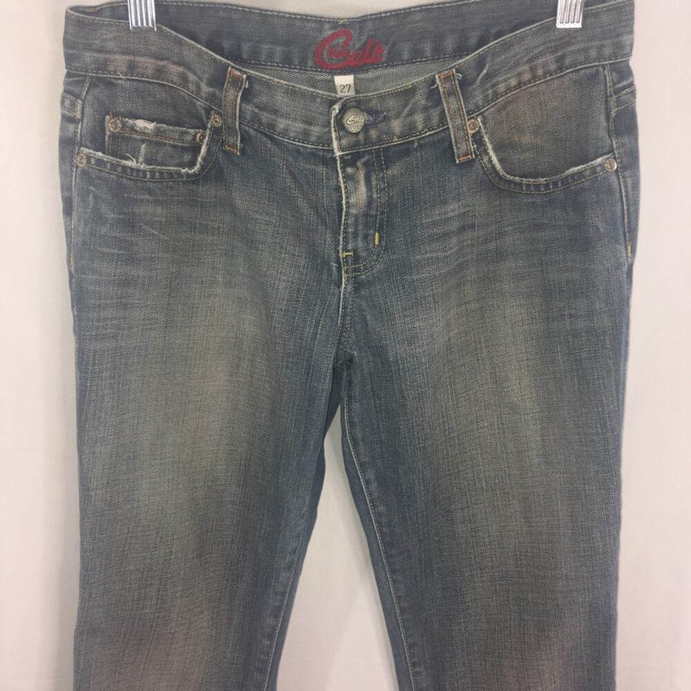 Blue Cult Women's Juniors Bootcut Distressed Size 27 - Picture 6 of 8